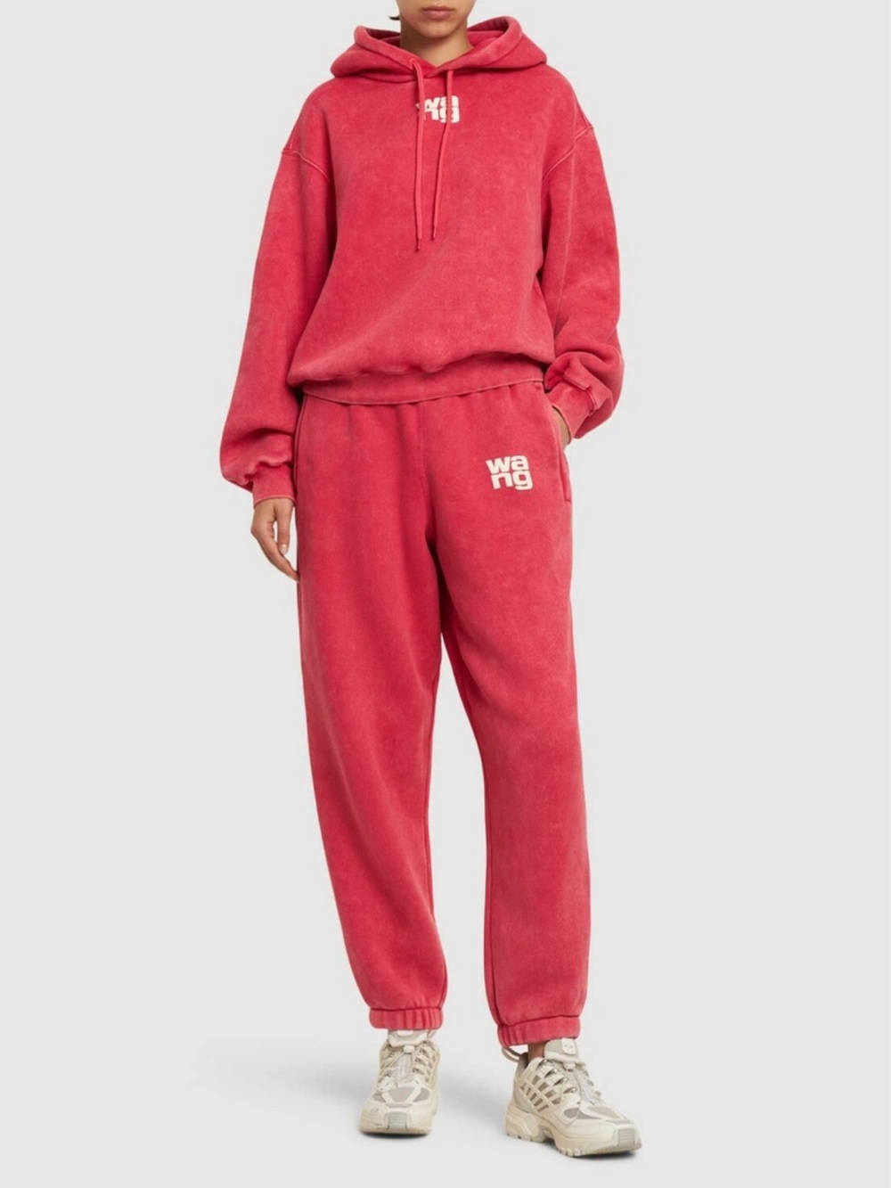 Alexander Wang | Sweatsuit in Bright Pink | Size XXS Joggers and Size S Hoodie